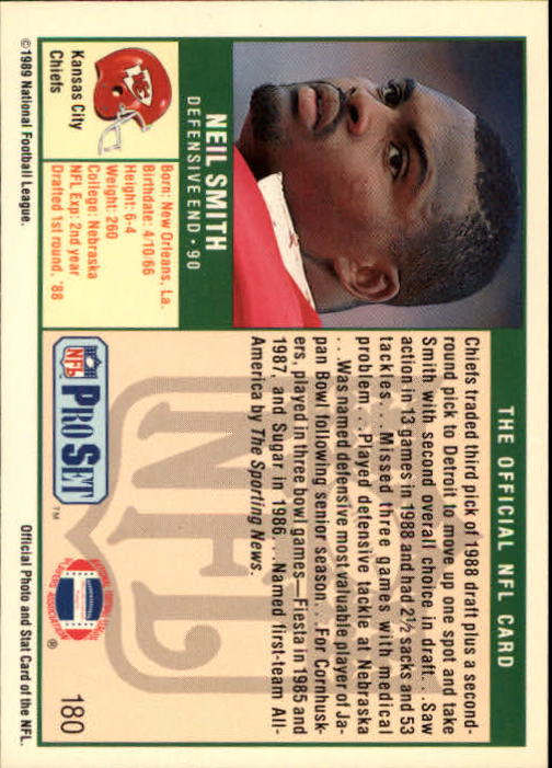 1989 Pro Set Football "Main Set" Cards #1 to #250 Rookies and Veterans - Picture 355 of 493
