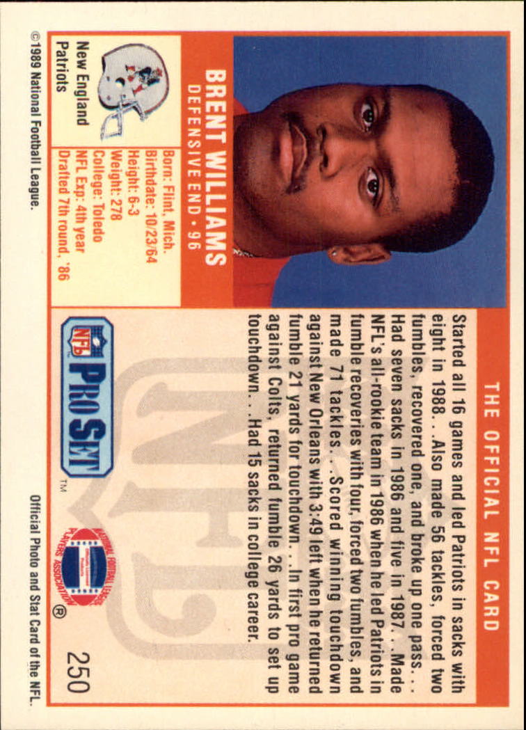 1989 Pro Set Football Card Pick 244-482