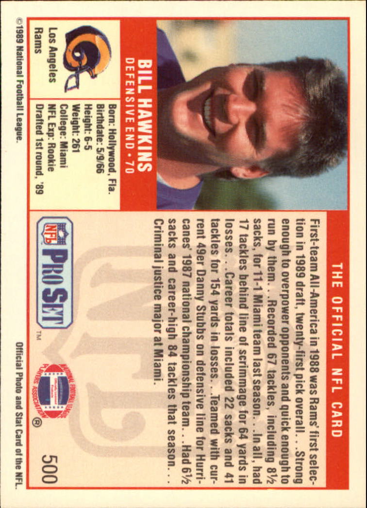 1989 Pro Set Football Card Pick 483-561 - Bild 31 von 145
