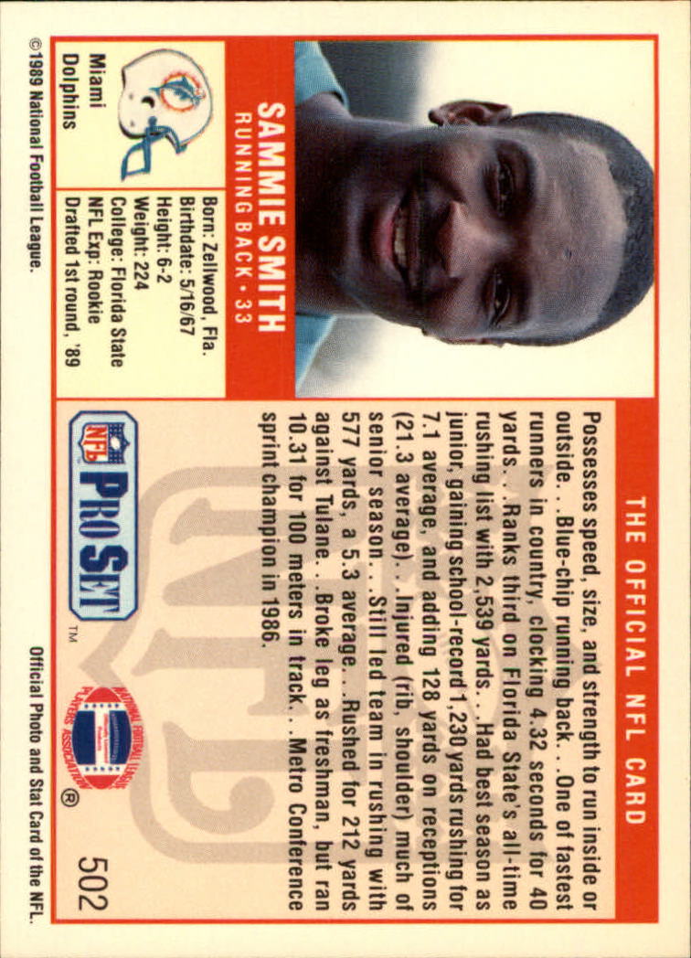 1989 Pro Set Football Card Pick 483-561 - Bild 35 von 145