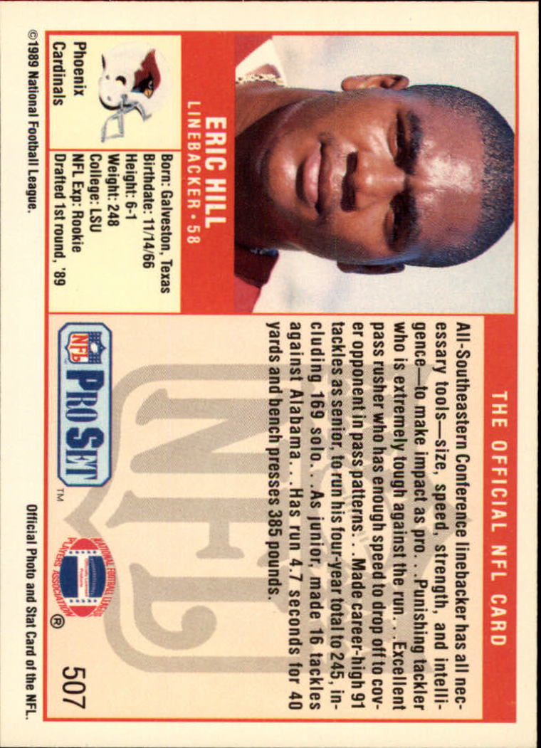 1989 Pro Set Football Card Pick 483-561 - Bild 45 von 145