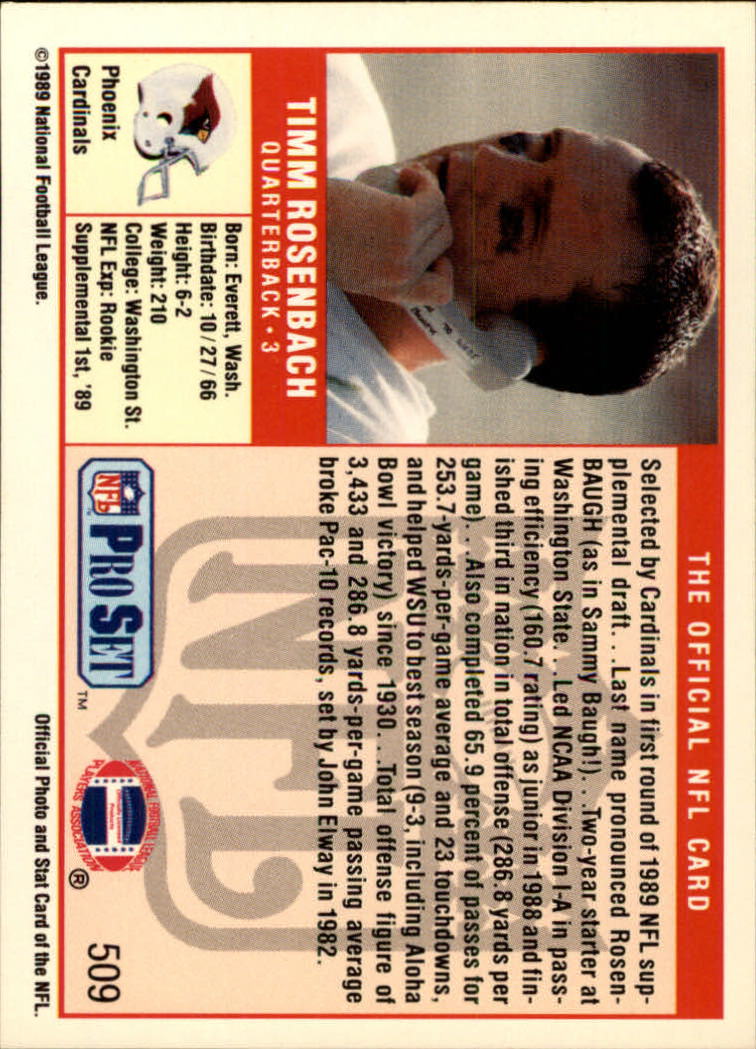 1989 Pro Set Football Card Pick 483-561 - Bild 49 von 145