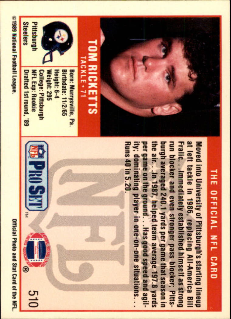 1989 Pro Set Football Card Pick 483-561 - Bild 51 von 145