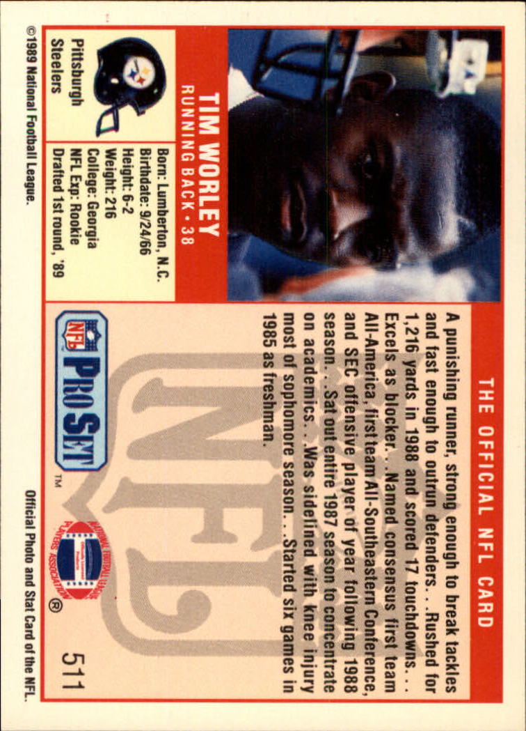 1989 Pro Set Football Card Pick 483-561 - Bild 53 von 145