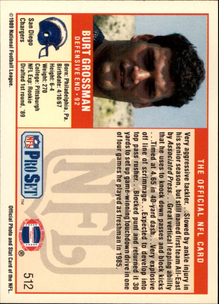 1989 Pro Set Football Card Pick 483-561 - Bild 55 von 145
