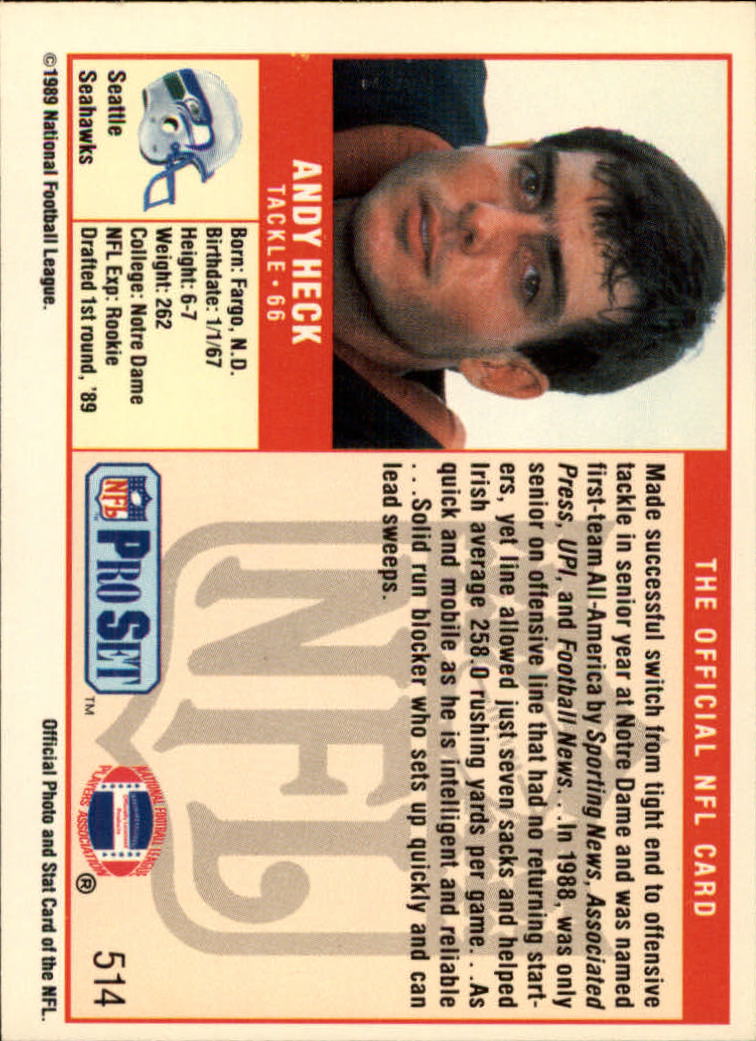 1989 Pro Set Football Card Pick 483-561 - Bild 59 von 145