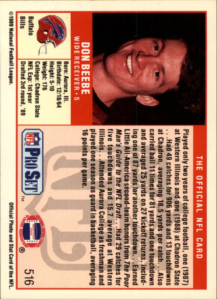 1989 Pro Set Football Card Pick 483-561 - Bild 63 von 145