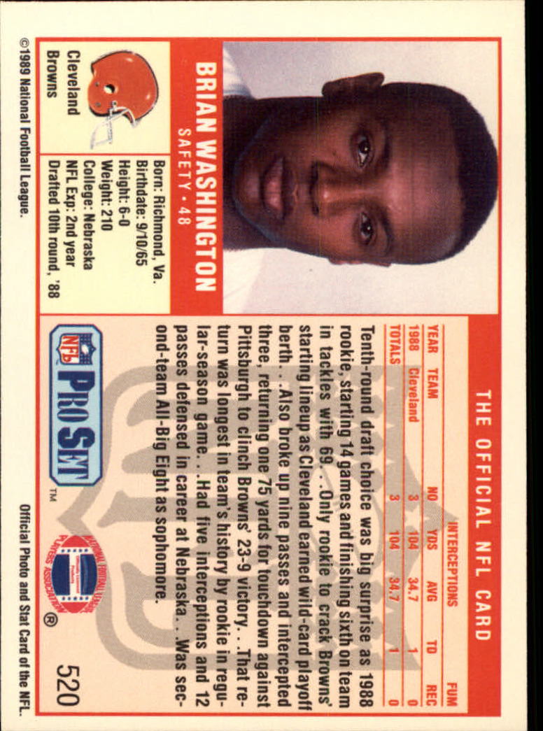 1989 Pro Set Football Card Pick 483-561 - Bild 71 von 145