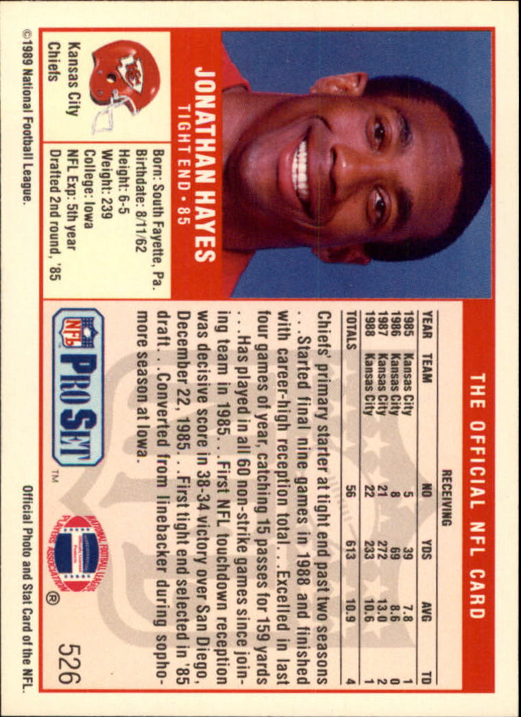 1989 Pro Set Football Card Pick 483-561 - Bild 83 von 145