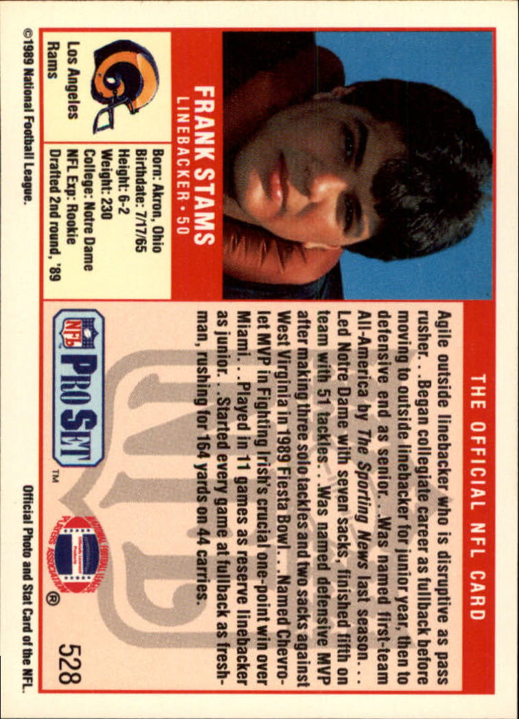 1989 Pro Set Football Card Pick 483-561 - Bild 87 von 145
