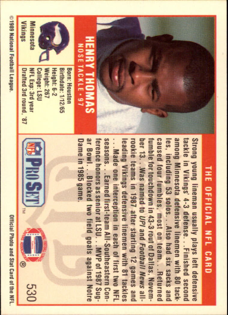 1989 Pro Set Football Card Pick 483-561 - Bild 91 von 145
