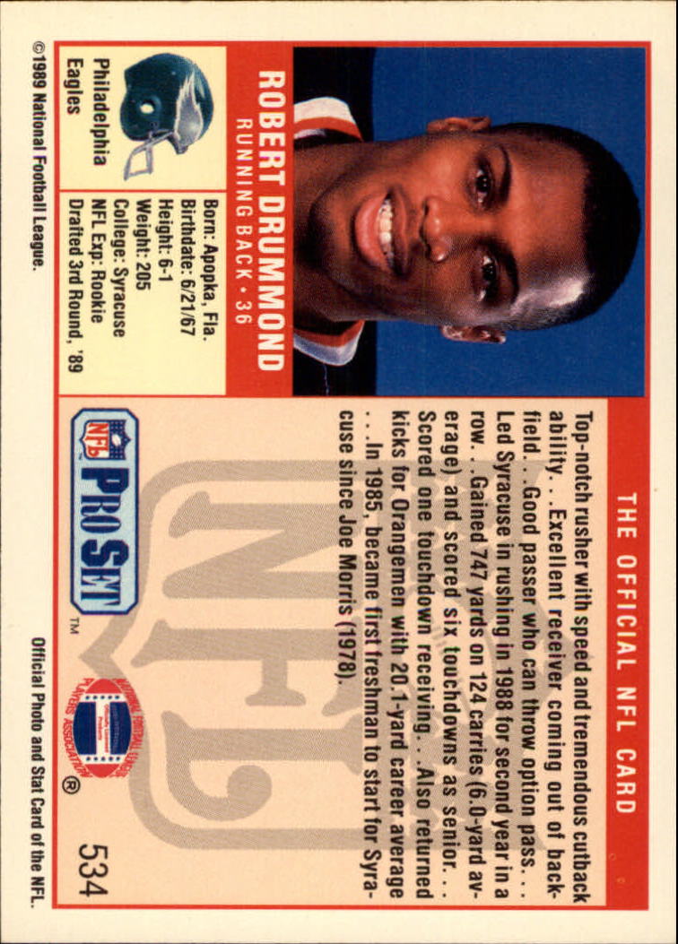 1989 Pro Set Football Card Pick 483-561 - Bild 99 von 145