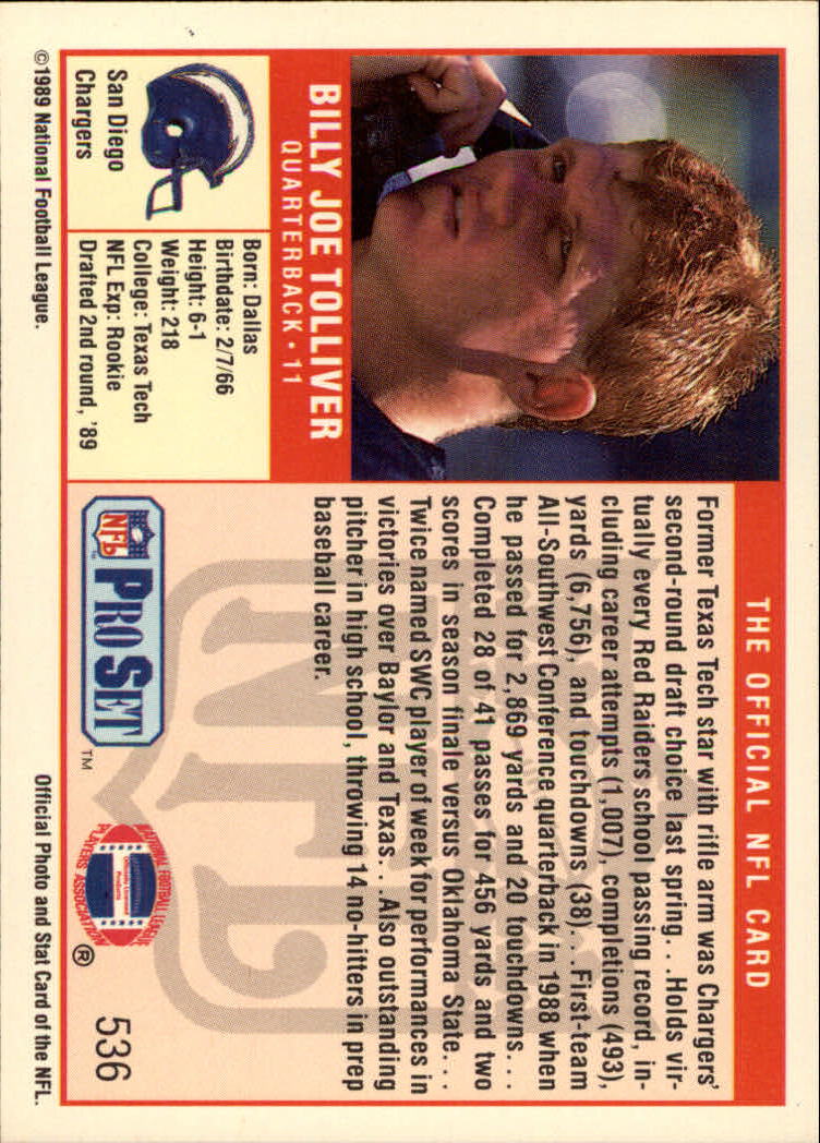 1989 Pro Set Football Card Pick 483-561 - Bild 101 von 145