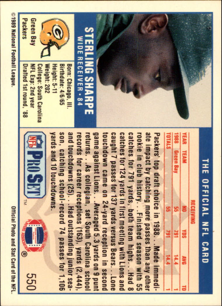 1989 Pro Set Football "Main Set" Cards #500 to #561 Rookies and Veterans - Picture 101 of 123