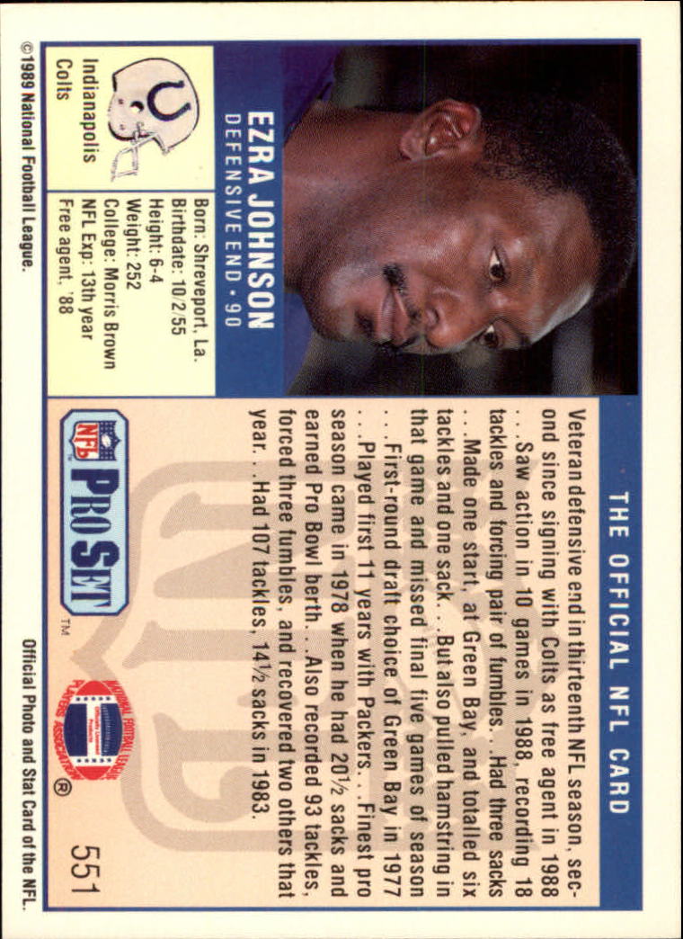 1989 Pro Set Football Card Pick 483-561 - Bild 125 von 145