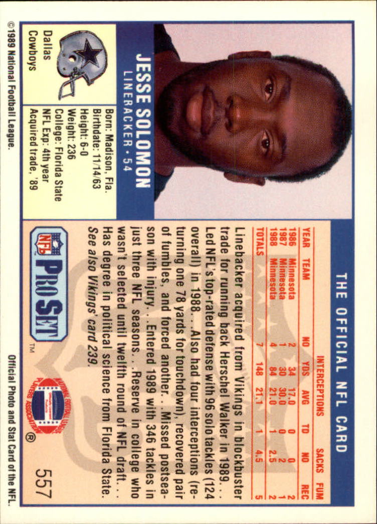 1989 Pro Set Football Card Pick 483-561 - Bild 137 von 145