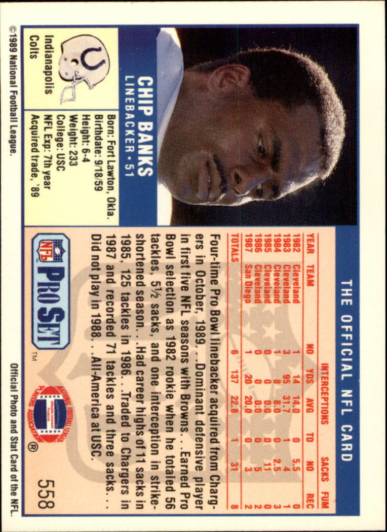 1989 Pro Set Football Card Pick 483-561 - Bild 139 von 145