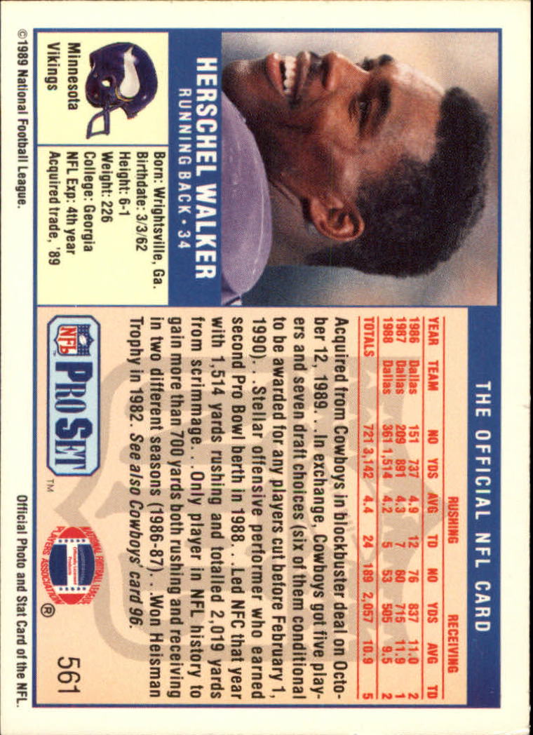 1989 Pro Set Football Card Pick 483-561 - Bild 145 von 145