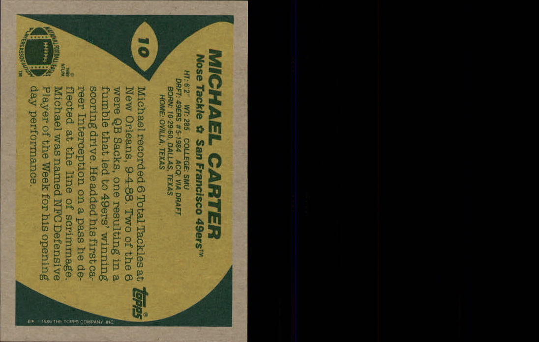 1989 Topps Football "Main Set" Cards #1 to #200 Rookies and Veterans - Picture 19 of 387