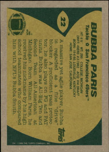 1989 Topps Football "Main Set" Cards #1 to #200 Rookies and Veterans - Picture 41 of 387