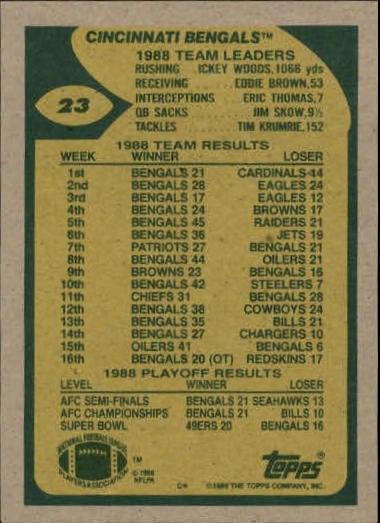 1989 Topps Football "Main Set" Cards #1 to #200 Rookies and Veterans - Picture 43 of 387