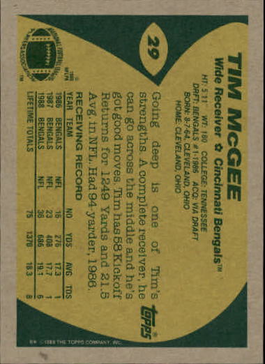 1989 Topps Football "Main Set" Cards #1 to #200 Rookies and Veterans - Picture 55 of 387