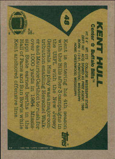 1989 Topps Football "Main Set" Cards #1 to #200 Rookies and Veterans - Picture 91 of 387