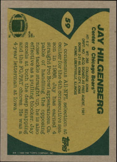 1989 Topps Football "Main Set" Cards #1 to #200 Rookies and Veterans - Picture 111 of 387