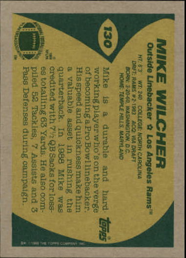 1989 Topps Football "Main Set" Cards #1 to #200 Rookies and Veterans - Picture 249 of 387
