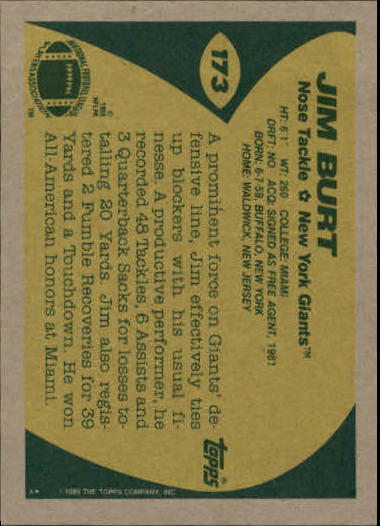 1989 Topps Football "Main Set" Cards #1 to #200 Rookies and Veterans - Picture 333 of 387