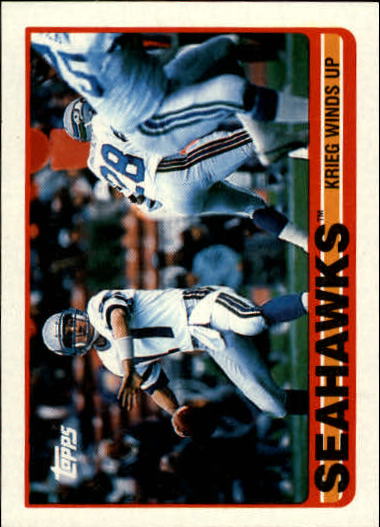 1989 Topps Football "Main Set" Cards #1 to #200 Rookies and Veterans - Picture 348 of 387