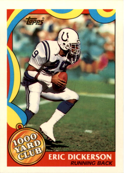1989 Topps Football "1000 Yard Club" Insert Cards - Picture 2 of 47