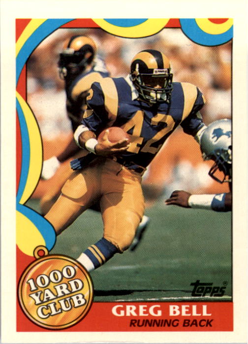1989 Topps Football "1000 Yard Club" Insert Cards - Picture 16 of 47