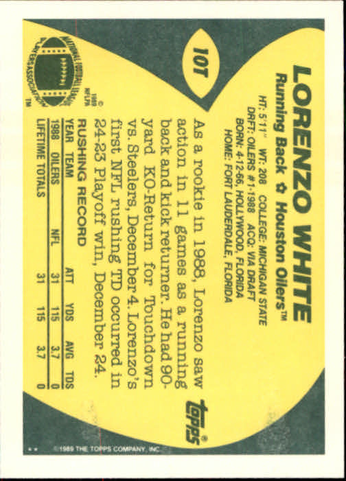 1989 Topps Traded Football Cards #1T to #132T Rookies and Veterans - Picture 21 of 251