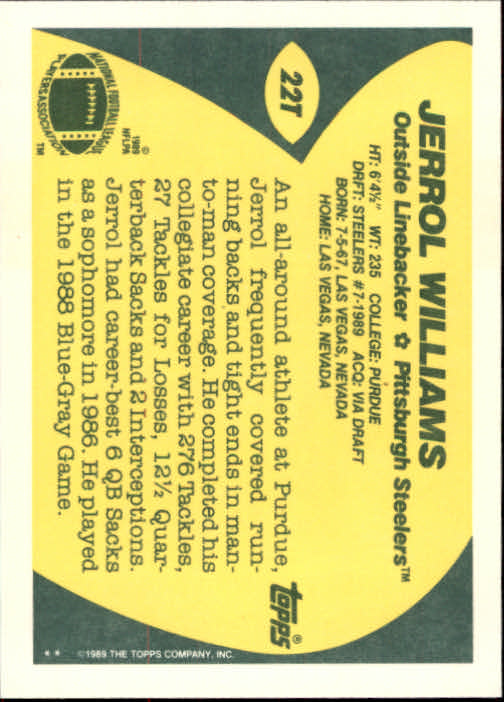 1989 Topps Traded Football Cards #1T to #132T Rookies and Veterans - Picture 45 of 251