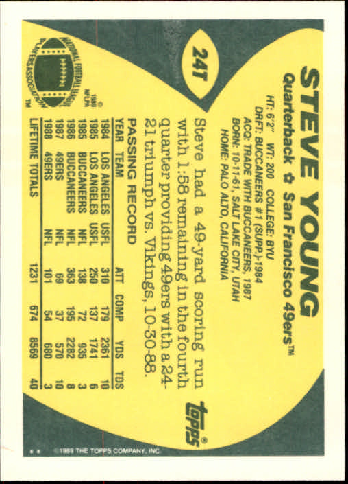 1989 Topps Traded Football Cards #1T to #132T Rookies and Veterans - Picture 49 of 251