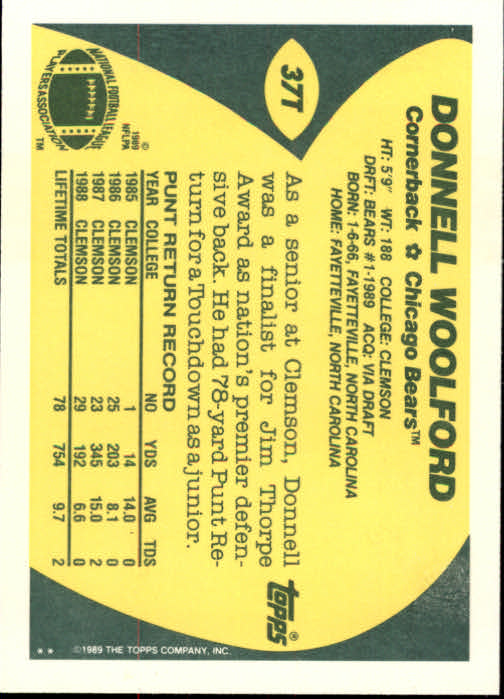 1989 Topps Traded Football Cards #1T to #132T Rookies and Veterans - Picture 73 of 251