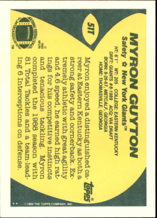 1989 Topps Traded Football Cards #1T to #132T Rookies and Veterans - Picture 101 of 251