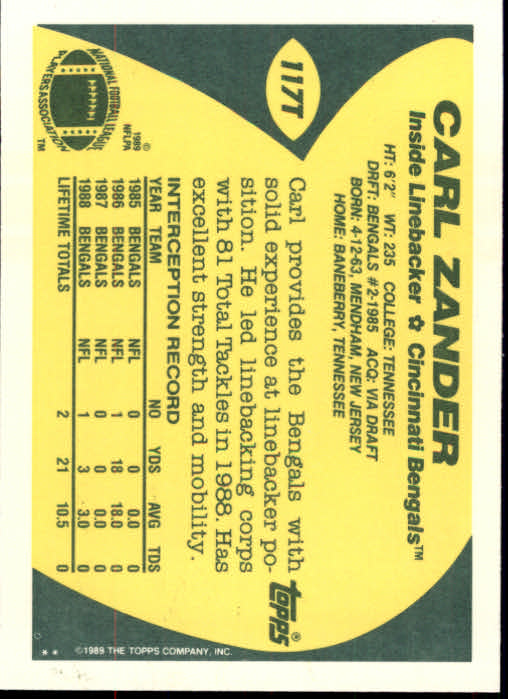 1989 Topps Traded Football Cards #1T to #132T Rookies and Veterans - Picture 221 of 251