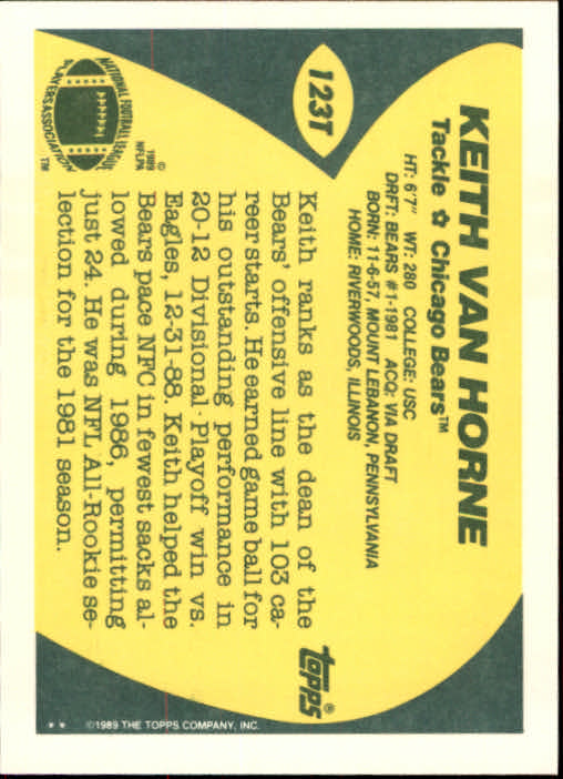 1989 Topps Traded Football Cards #1T to #132T Rookies and Veterans - Picture 233 of 251