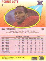 1990 Fleer Football "Main Set" Cards #1 to #200 Rookies and Veterans - Bild 17 von 391