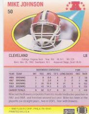 1990 Fleer Football "Main Set" Cards #1 to #200 Rookies and Veterans - Bild 92 von 391