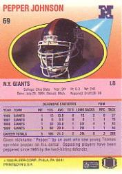 1990 Fleer Football "Main Set" Cards #1 to #200 Rookies and Veterans - Bild 129 von 391