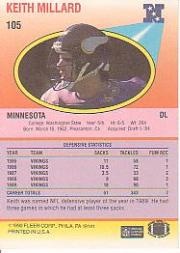 1990 Fleer Football "Main Set" Cards #1 to #200 Rookies and Veterans - Bild 205 von 391
