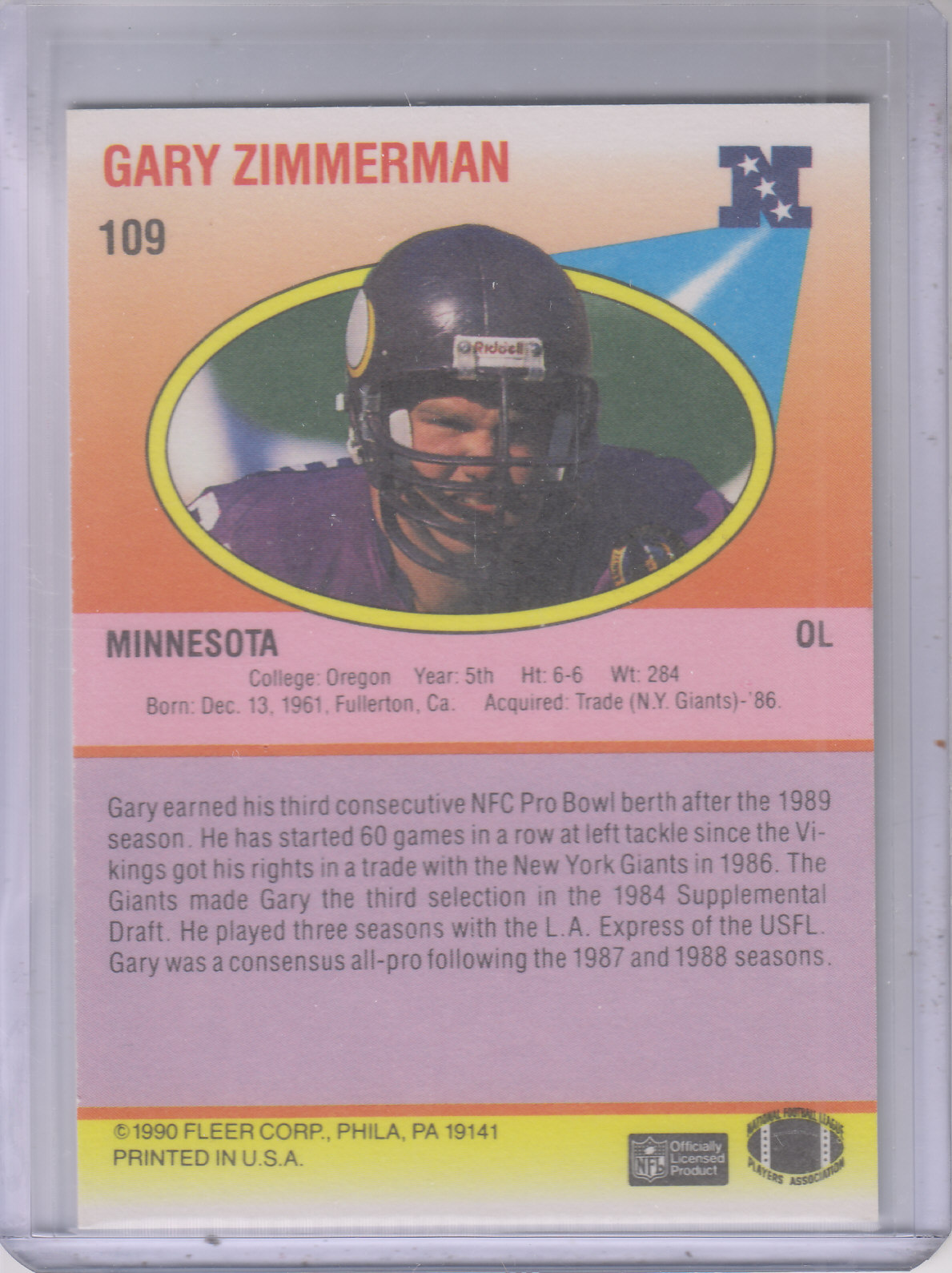 1990 Fleer Football "Main Set" Cards #1 to #200 Rookies and Veterans - Bild 213 von 391