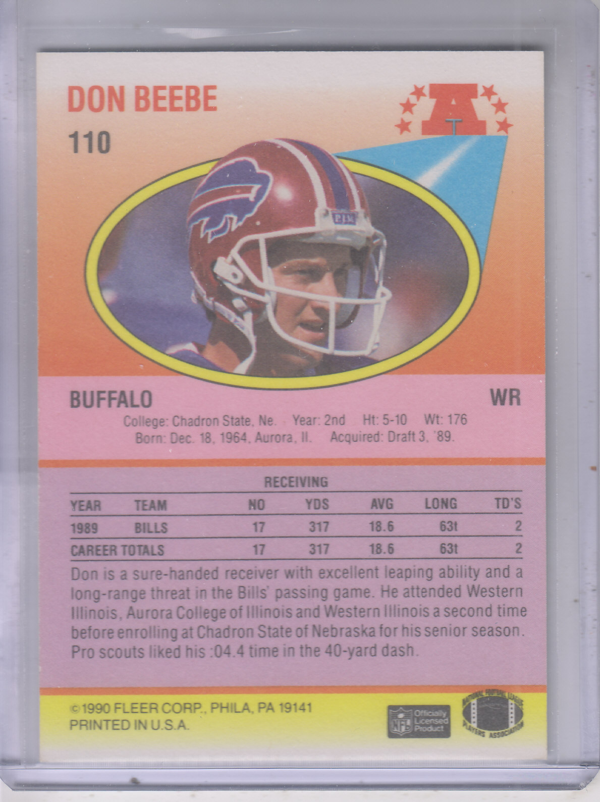 1990 Fleer Football "Main Set" Cards #1 to #200 Rookies and Veterans - Bild 215 von 391