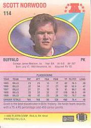 1990 Fleer Football "Main Set" Cards #1 to #200 Rookies and Veterans - Bild 223 von 391