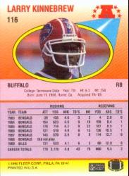 1990 Fleer Football "Main Set" Cards #1 to #200 Rookies and Veterans - Bild 227 von 391