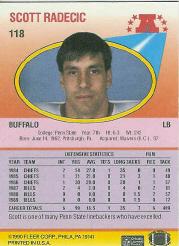 1990 Fleer Football "Main Set" Cards #1 to #200 Rookies and Veterans - Bild 231 von 391