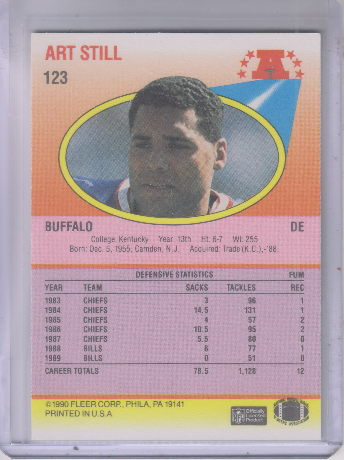 1990 Fleer Football "Main Set" Cards #1 to #200 Rookies and Veterans - Bild 240 von 391